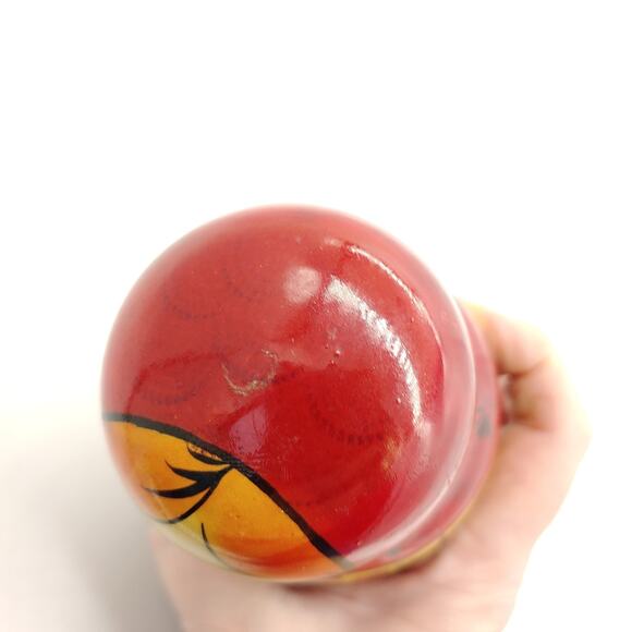 Vintage Russian Nesting Dolls Set of 7 Piece Wooden Babushka Matryoshka - Picture 4 of 16